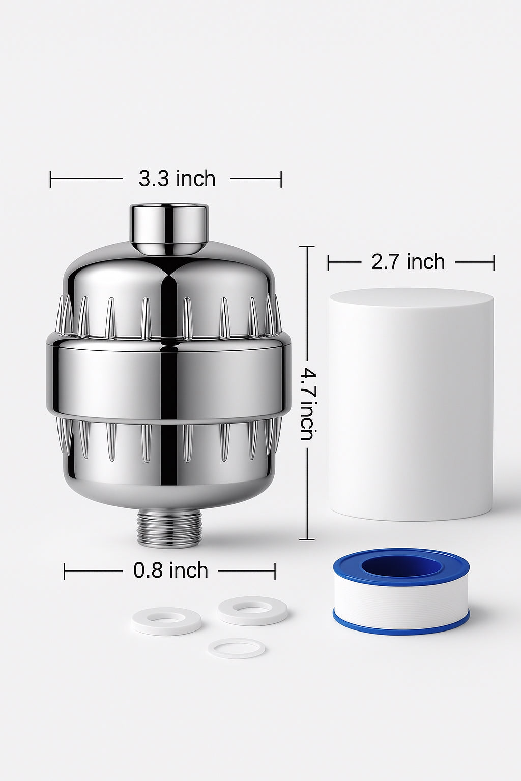 Rinsey Filter - 98% Chlorine Removal for Softer Skin & Hair